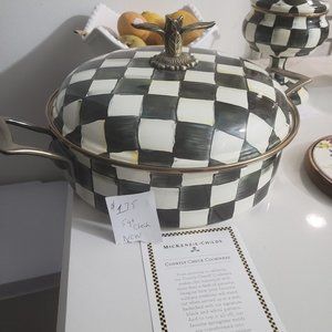Mackenzie childs  check 5qt casserole